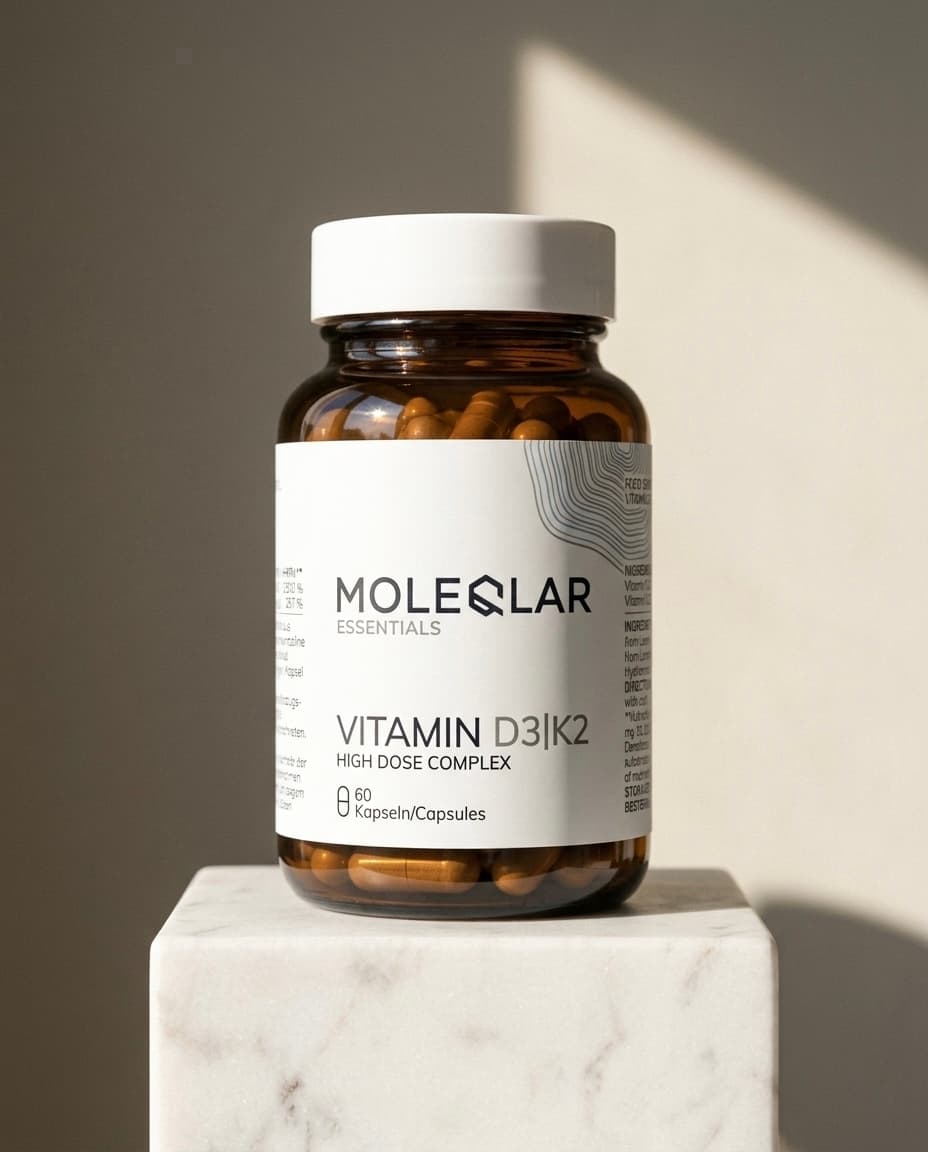 MoleQlar Vitamin D3 (5000 IU) + K2 (200 µg MK-7)